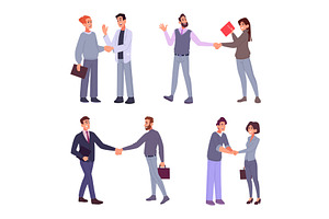 Business handshake. People male and, a Person Illustration by Onyx