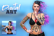 Digital Vector Art Photoshop Action, an Action Add-On by Krystal Designs Co. (Thumbnail 13 of 13)