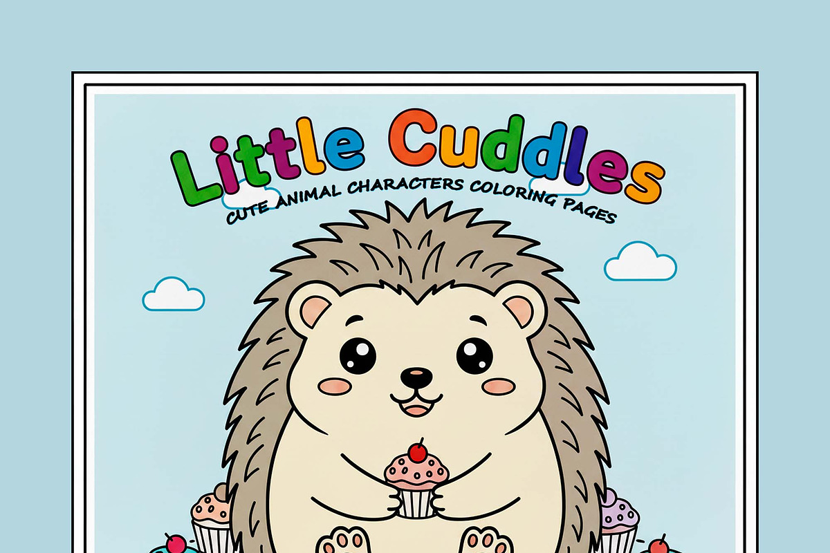 Little Cuddles Cute Coloring Book, an Illustration by one-touch (Photo 3 of 4)