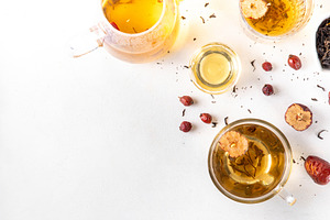 Korean Retinol Tea with jujube, green tea, asian herbs and rose, a Food & Drink Photo by Rimma