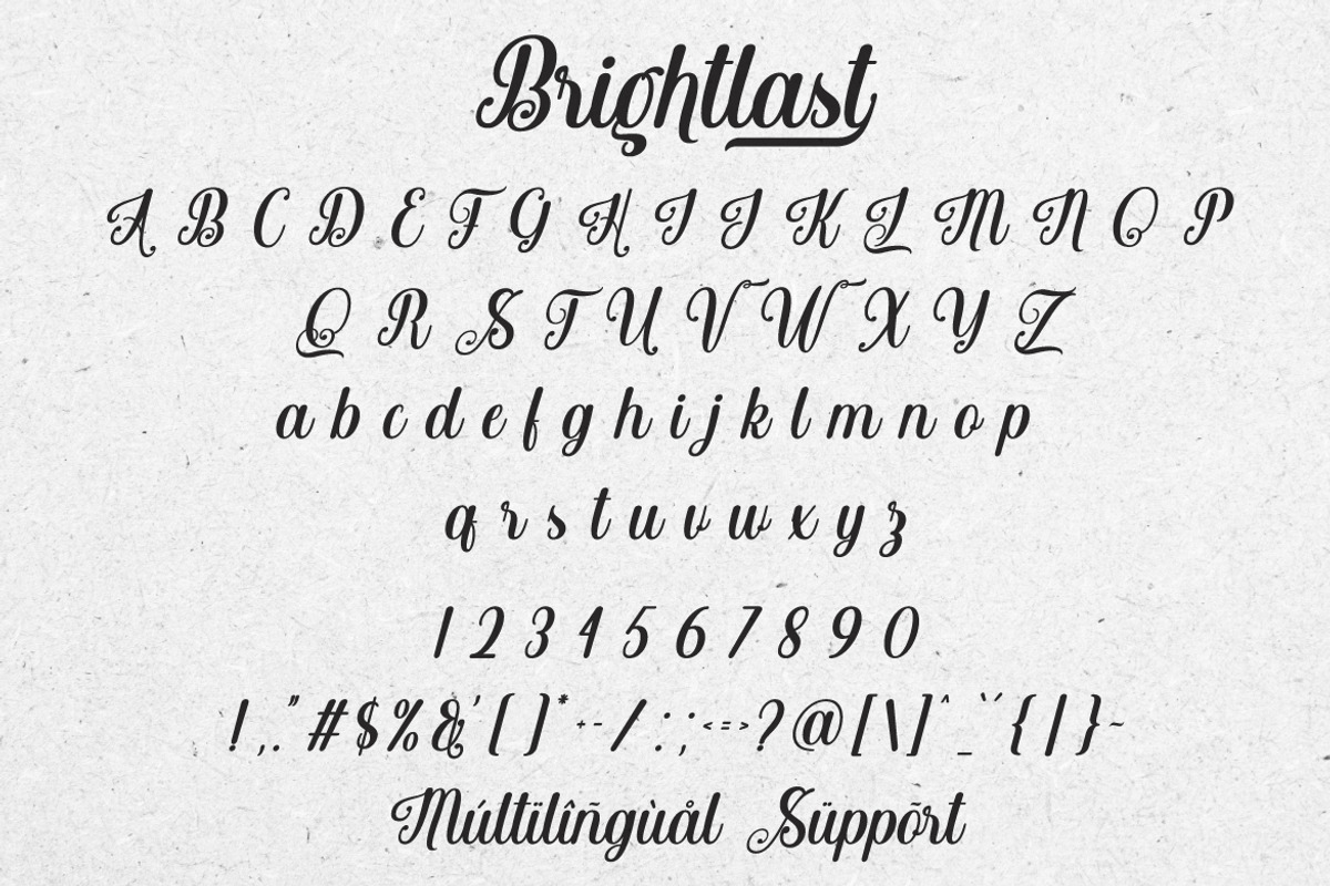 Brightlast - a Vintage Script Font, a Script Font by Vava Aryanto (Photo 9 of 9)
