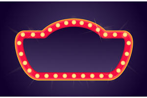 Bulb frame background. Light bulbs, an Object Illustration by Valerie Bodnar