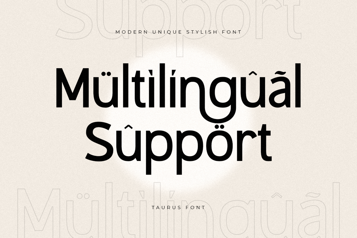 Taurus - Modern Unique Stylish Font, a Sans Serif Font by Hamz Studio (Photo 12 of 17)