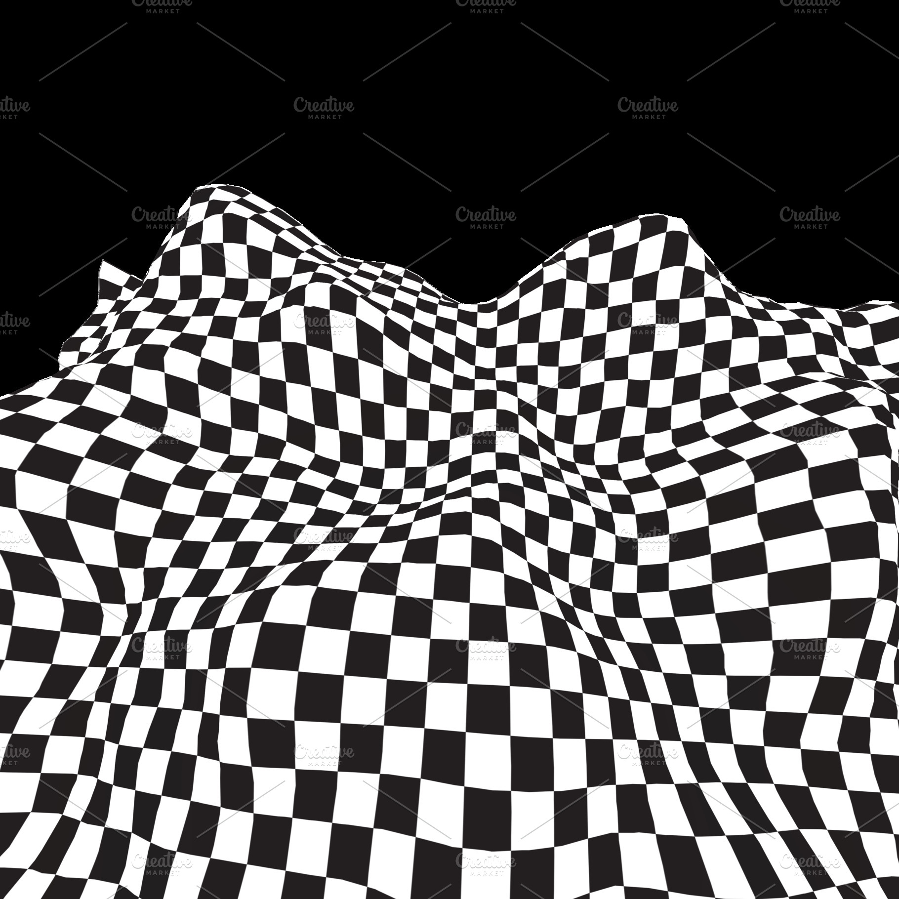 Abstract 3D Checkerboard, an Abstract Photo by Hello Mart