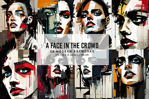 A Face in the Crowd, a Decorative Illustration by Digital Art Creations