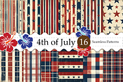 4th of July Digital Paper, a Background Graphic by Design Station (Thumbnail 1 of 3)
