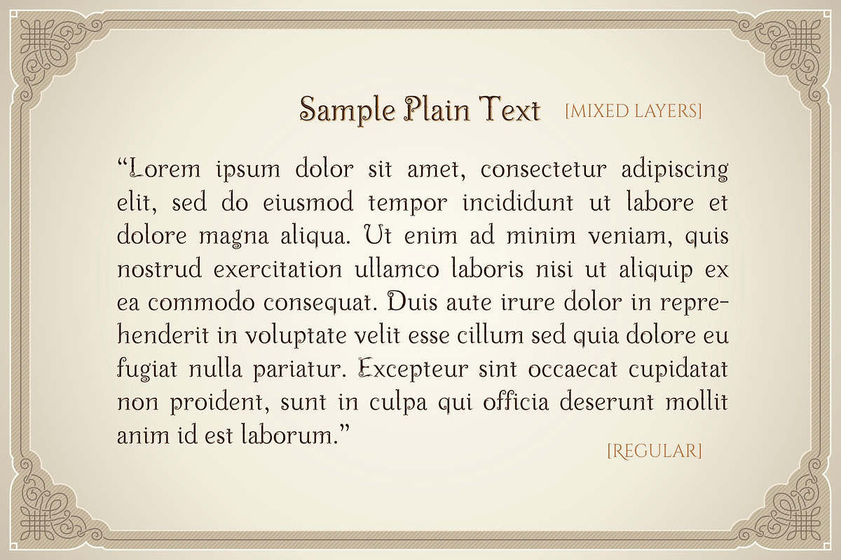 Decorus - Layered Font & Ornaments preview 6