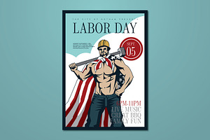 Labor Day Flyer, a Flyer Template by ashenterprise