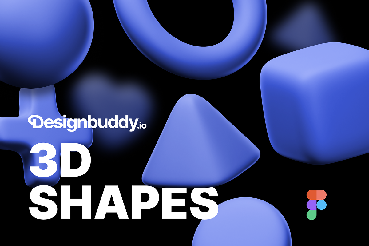 3D Shapes renders for Figma