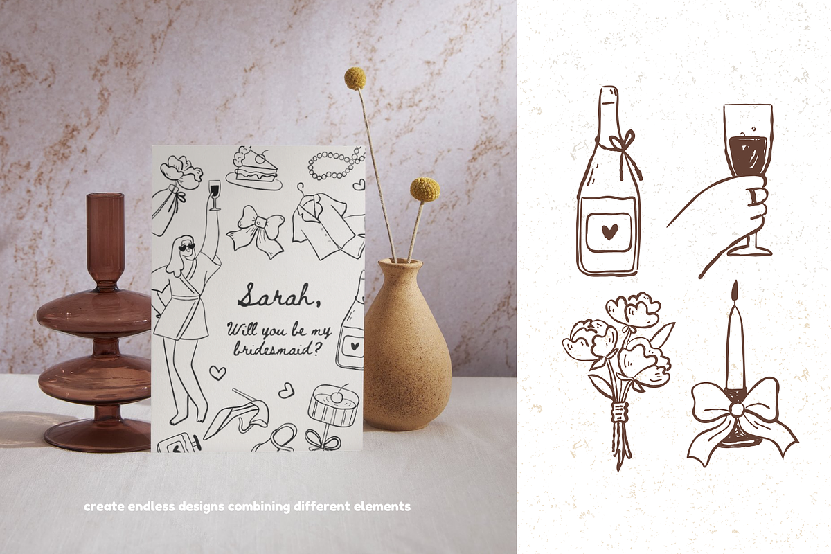 Bridal Shower Party SVG cute clipart, a Graphic by Heartwarming Art (Photo 5 of 10)
