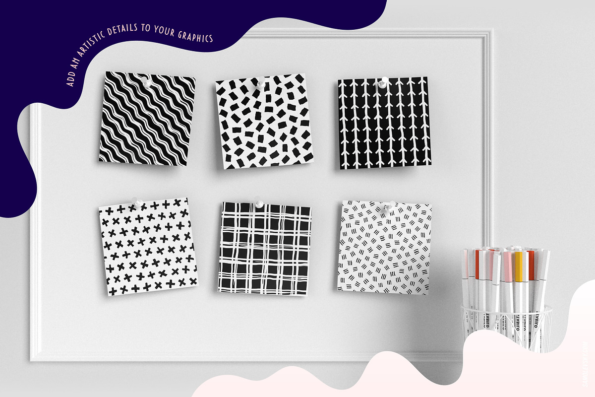 Handmade patterns ultimate bundle, a Pattern Graphic by Samolevsky (Photo 12 of 25)