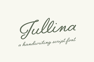 Jullina - Handwriting Script Font, a Script Font by Danielle Eneh