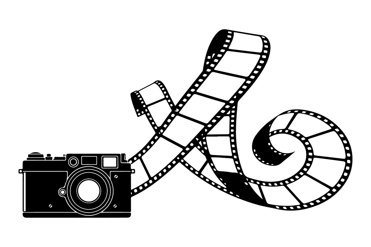 Vintage Camera Film Silhouette, an Object Illustration by yasushie (Photo 6 of 31)
