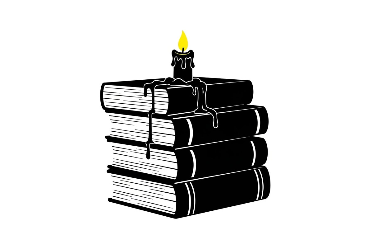 Vintage Book Stack Candle Bundle, an Illustration by jahid234 (Photo 5 of 31)