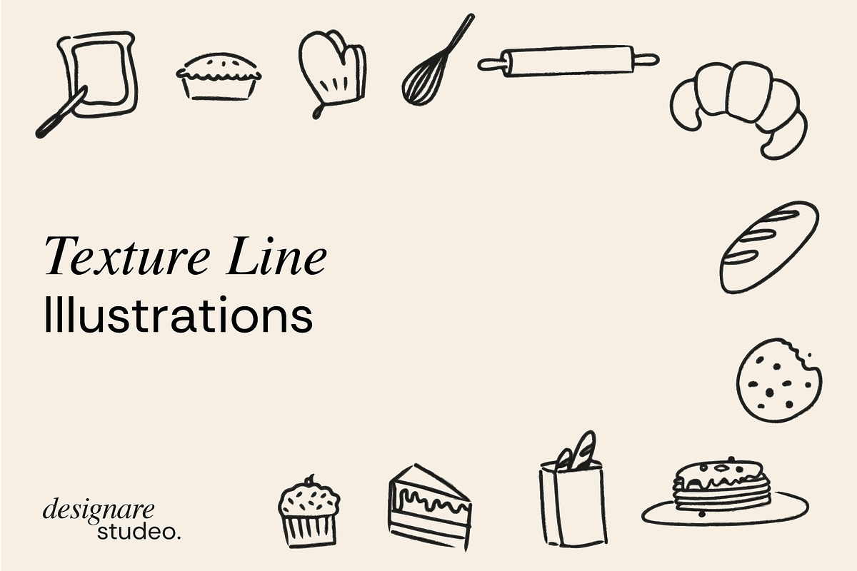 The Bakery Illustrations, a Decorative Illustration by ginni illustrations (Photo 4 of 5)