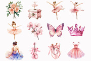 Blush Pink Ballerina Clipart, an Illustration by Design Market (Thumbnail 3 of 5)