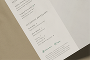 Minimalist Trifold Menu Template, a Stationery Template by Paraná Studio (Thumbnail 3 of 7)