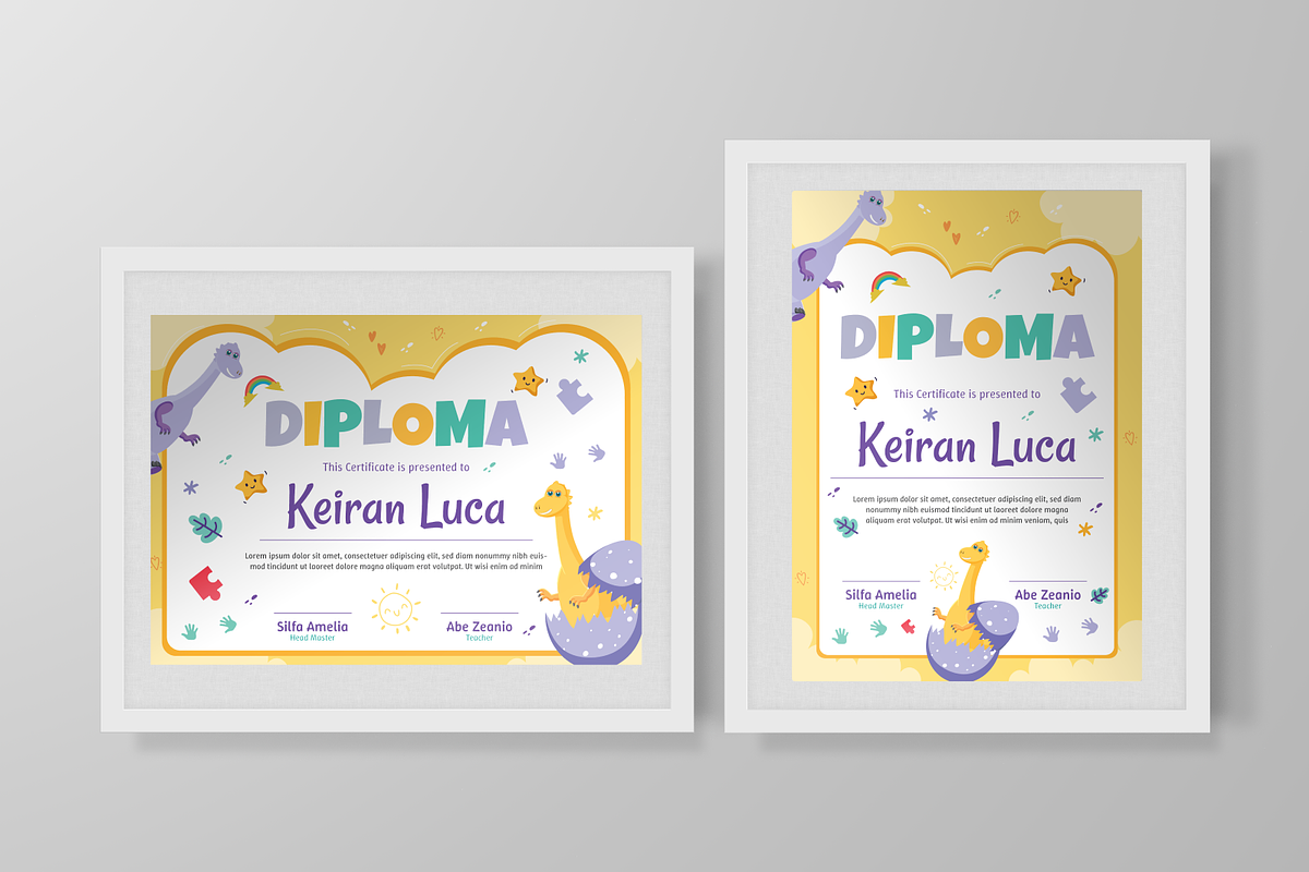 Colorful Kids Certificate, a Flyer Template by Annora Studio (Photo 6 of 6)