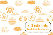 Traditional elements decoration, an Object Illustration by a.weirdo.anlien (Thumbnail 1 of 3)