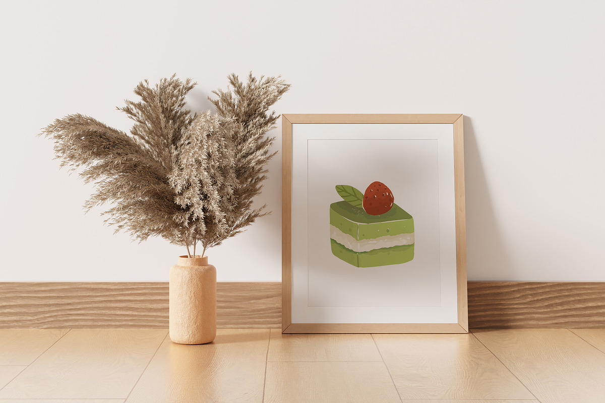 Matcha illustrations bundle, a Food Illustration by RizkaNurfazrina (Photo 4 of 7)