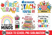 Back to School PNG Sublimation, a Graphic by Designking (Thumbnail 1 of 8)