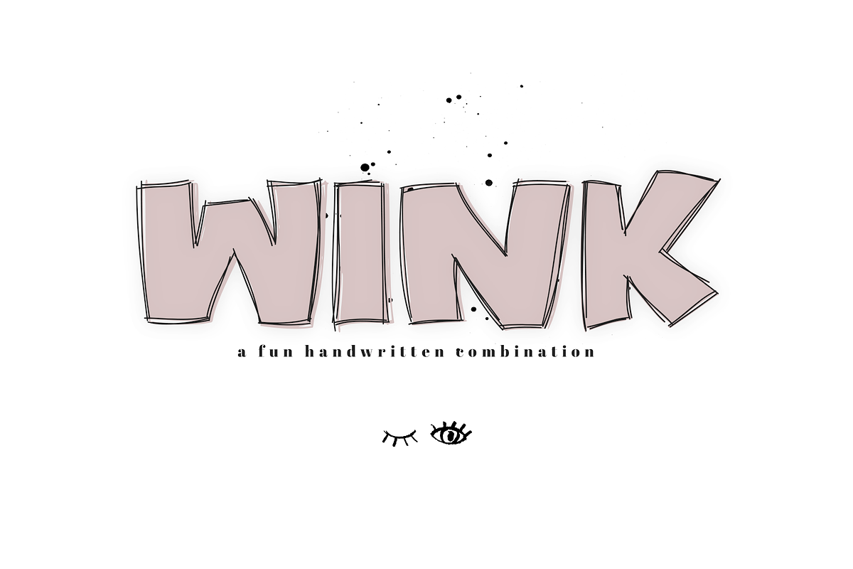Wink - A Bold Handwritten Font