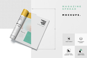 Realistic Magazine Mockups