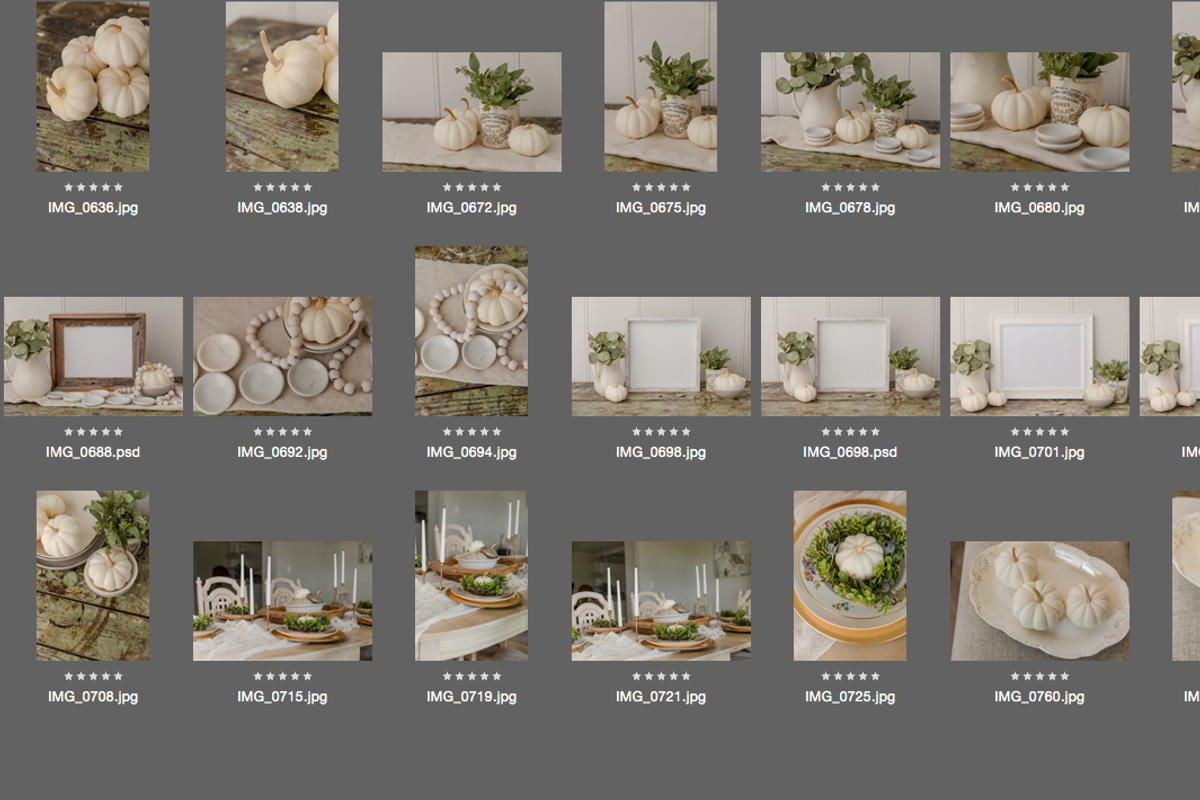 White Pumpkin Farmhouse Bundle, a Household Mockup by Susie Design Co (Photo 2 of 2)