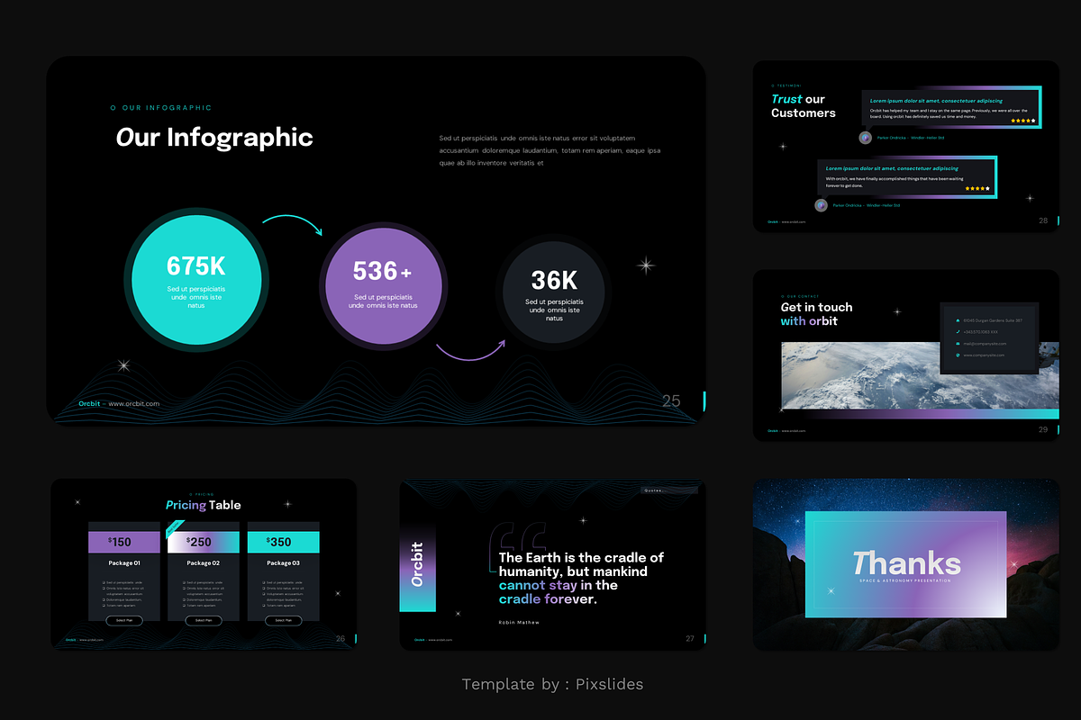 Space & Astronomy PowerPoint, a Presentation Template by Pixslides (Photo 5 of 5)