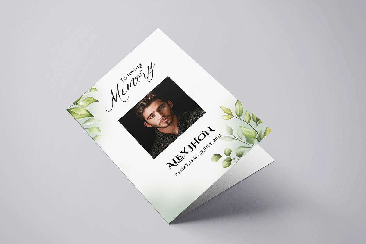 Funeral Program Template, a Brochure Template by Template Shop (Photo 2 of 5)