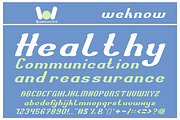 Transfer Honest font, a Font by weknow (Thumbnail 5 of 5)