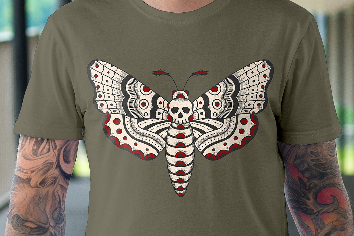Death Head Moth Design, an Education Illustration by BAD TASTE (Photo 4 of 4)