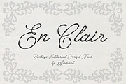 En Clair Vintage Rough Script Font, a Script Font by AnMark (Thumbnail 1 of 14)