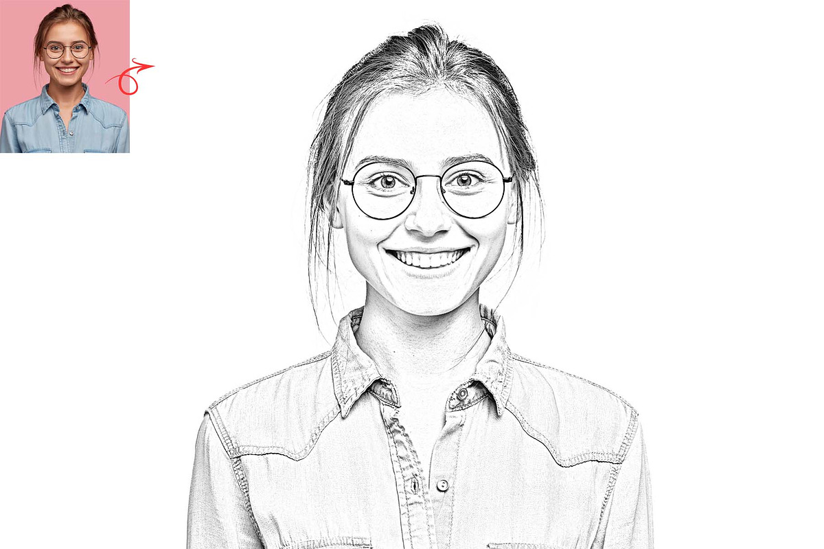 Elegant Line Art Sketch Action, an Action Add-On by MRI STUDIO (Photo 16 of 21)