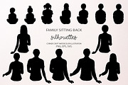 Family Sitting Back Silhouettes PNG,, a Person Illustration by Corner Croft (Thumbnail 2 of 5)