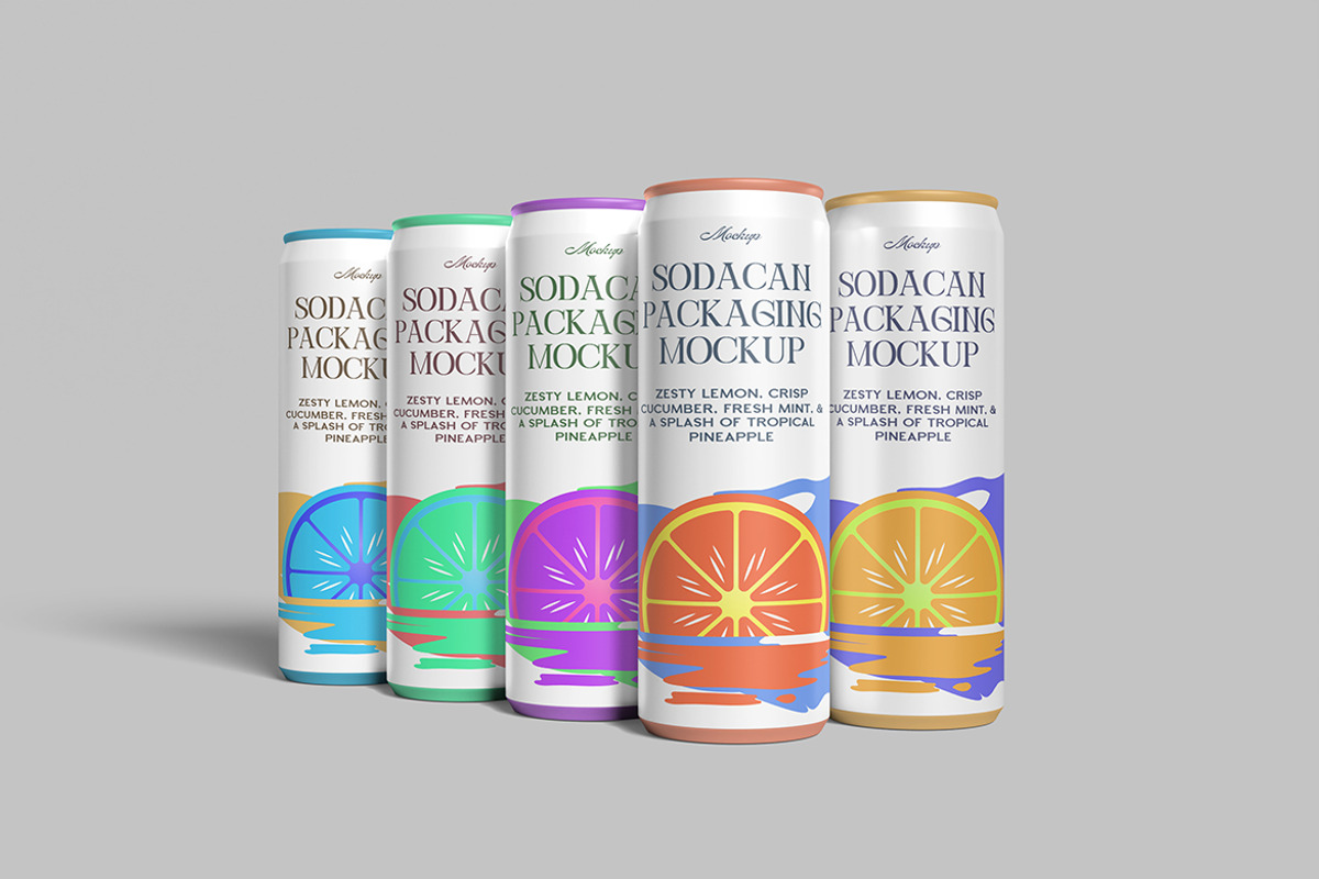Soda Can Packaging Mockup, a Packaging Mockup by ianmikraz (Photo 2 of 5)