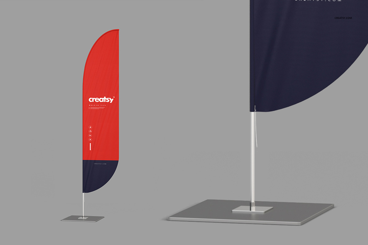 Outdoor Flags Mockup Set, an Object Graphic by creatsy2 (Photo 7 of 15)