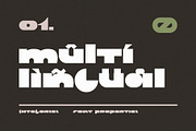Wide Plump Stylish Stencil Font, a Font by kaer_shop (Thumbnail 4 of 6)
