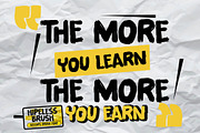 Hipeless Brush - All Caps Brush Font, a Font by Gassstype (Thumbnail 3 of 8)