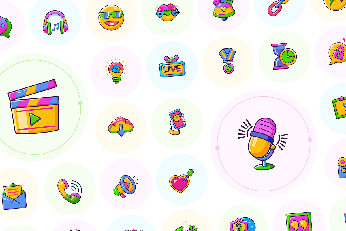 Chat and Social Media Icons, an Emoji Icon by Creative Stall (Photo 5 of 7)