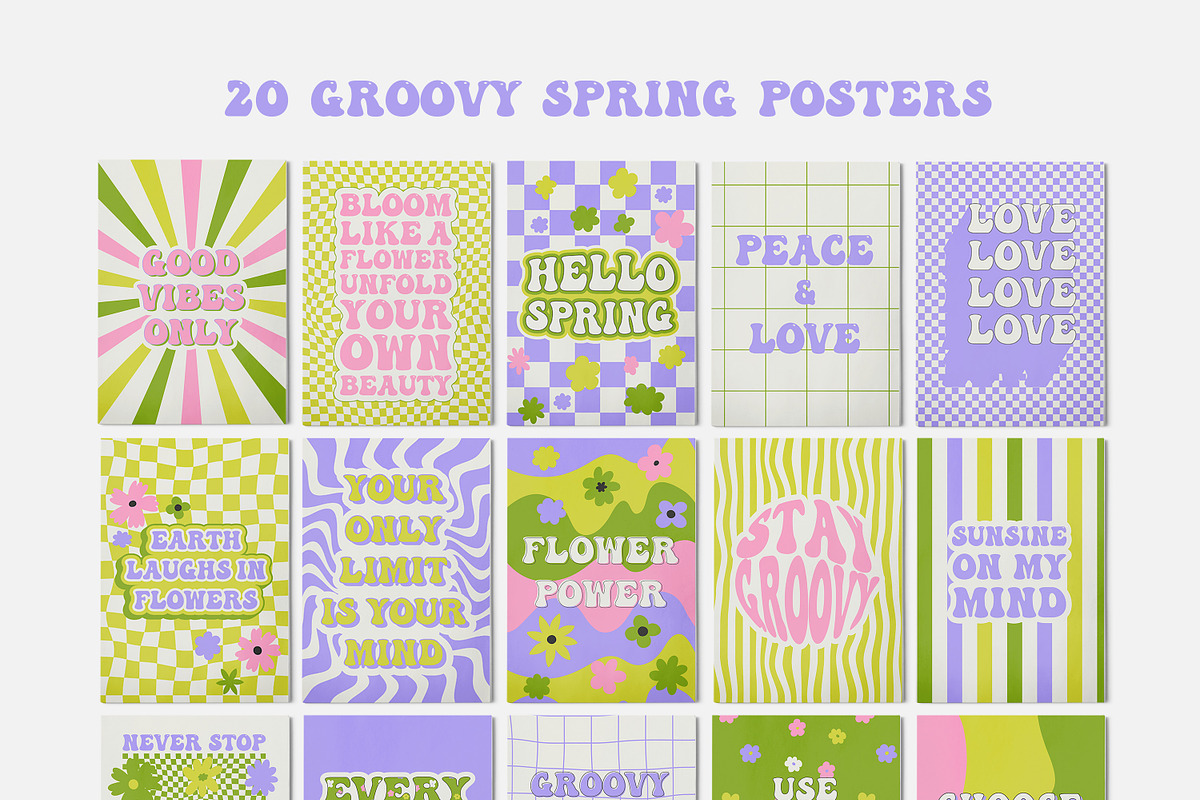 Groovy Spring, a Background Graphic by Bosotochka♥Art (Photo 6 of 12)