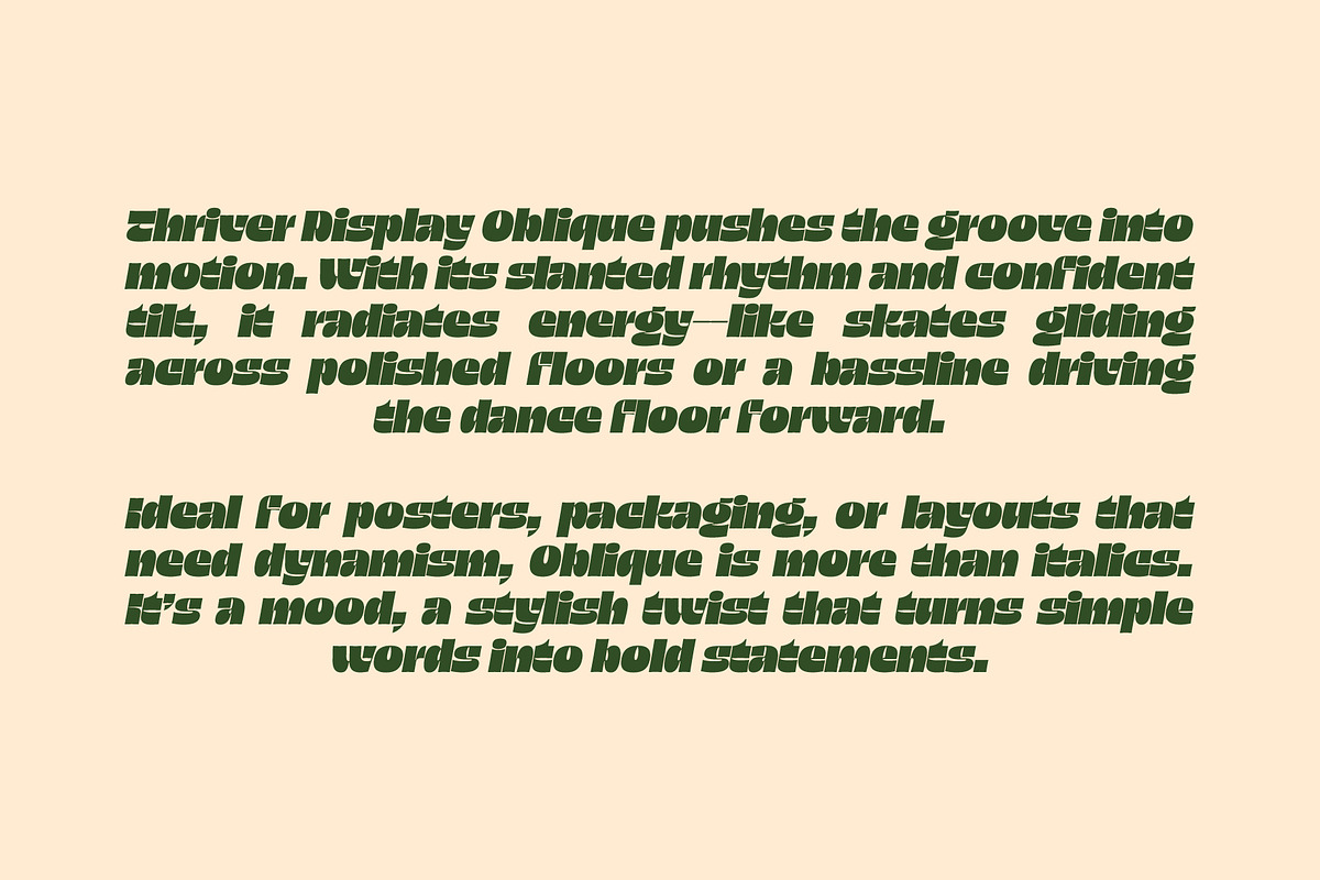 Thriver – Retro Display Font Family, a Sans Serif Font by SNI Typeworks (Photo 4 of 11)