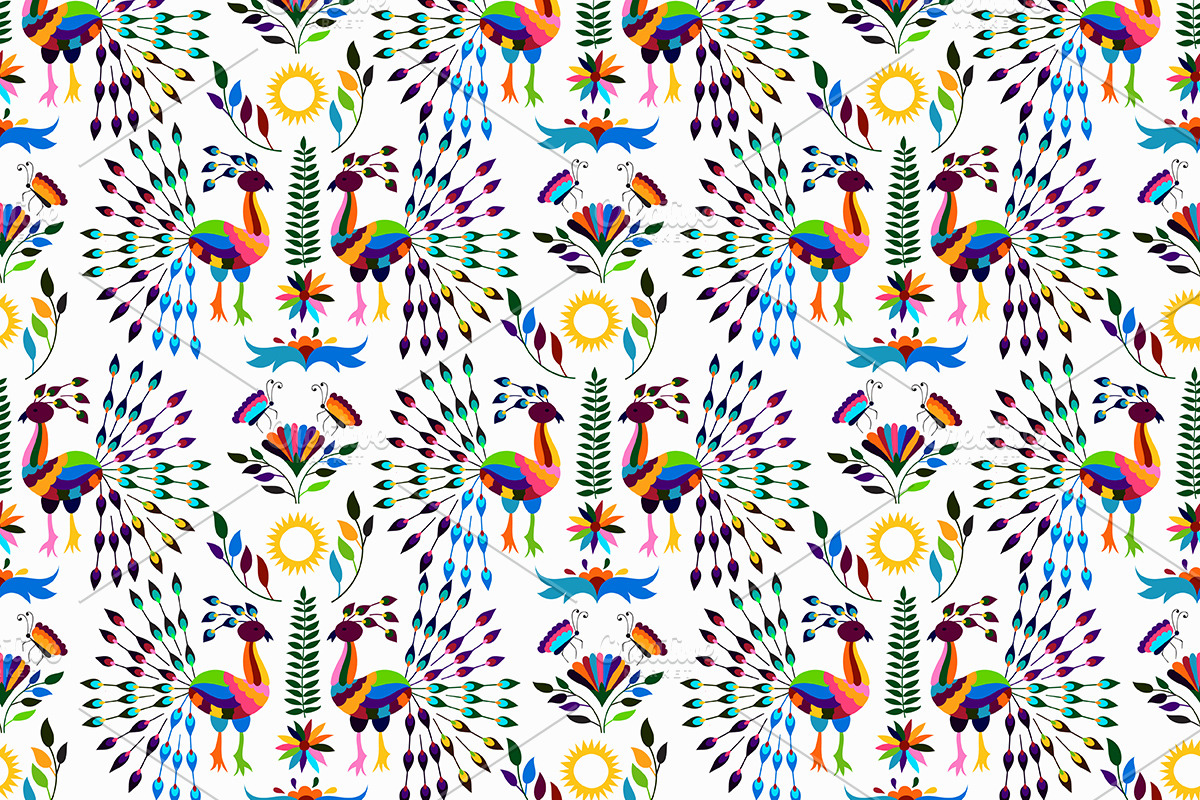 Otomi Style Set, a Pattern Graphic by alexmakarova (Photo 1 of 3)