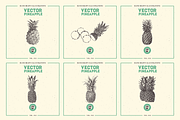 VECTOR PINEAPPLE HAND DRAWN BUNDLE, a Food Illustration by pawellpi (Thumbnail 4 of 5)