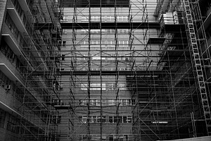 Emergency Sign Black and White, an Architecture Photo by THP Creative