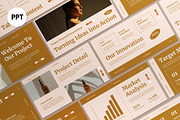 Brown Project Proposal PPT, a Presentation Template by graphicook (Thumbnail 1 of 4)