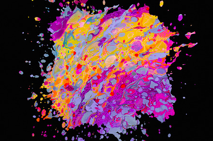 Abstract colorful splash brush, an Abstract Photo by BOOCYS