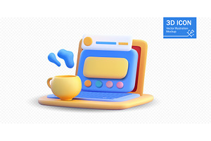 A 3D vector illustration of a, a Technology Illustration by ZinetroN