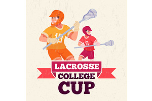 Lacrosse. college cup for lacrosse, a Sport Illustration by Onyx