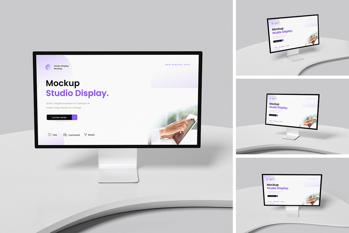 iMac Mockup, a Wearable Device Mockup by swsi-studio (Photo 1 of 5)